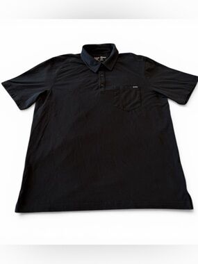 5.11 Tactical Short Sleeve Polo Shirt Black Chest Pocket Stretch Work Large